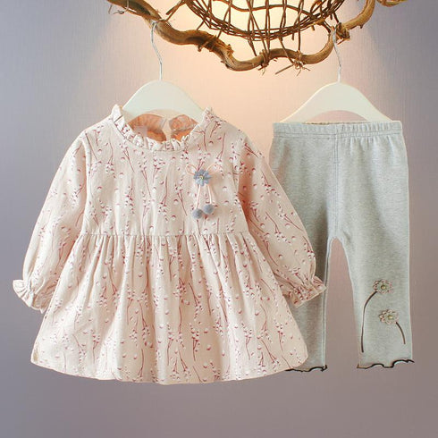 Girl's Broken Flower Children's Two-Piece Set